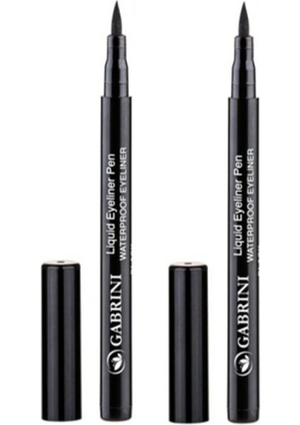 Siyah Likit Liquid Eyeliner 2 Aet 1 Adet