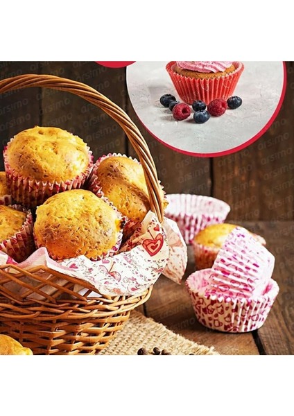Luxury 200 Adet Renkli Muffin Cupcake Kalıpları Kek Kapsülü Cupcake Muffin Kağıdı 1 Adet