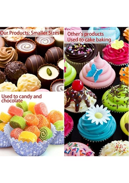 Luxury 200 Adet Renkli Muffin Cupcake Kalıpları Kek Kapsülü Cupcake Muffin Kağıdı 1 Adet