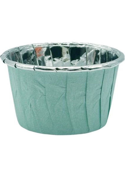 Luxury Mint Turkuaz Silver Puantiyeli Muffin Kek Kapsülü 50LI - V 1 Adet indirimleri