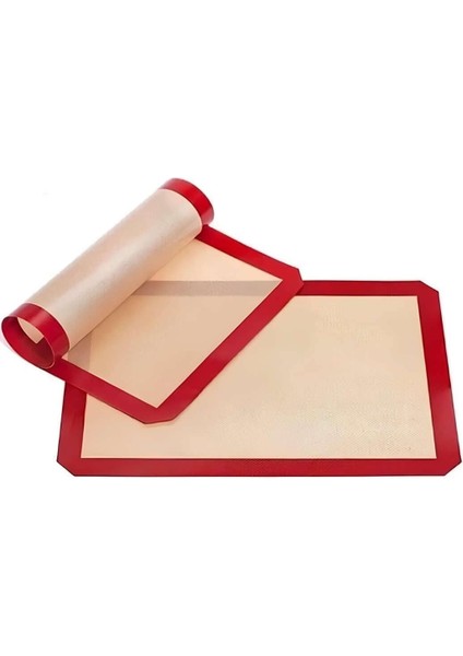 Luxury Fırınlanabilir Kendinden Yağlı Silikon Pişirme Matı | Yıkanabilir Fırın Matı 30 x 40 cm 1 Adet