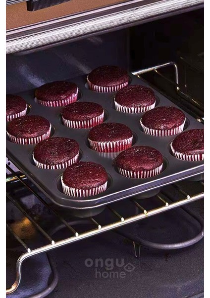 Luxury Yapışmaz 12'li Muffin Kek Kalıbı Kek Kalıbı Tepsisi 1 Adet