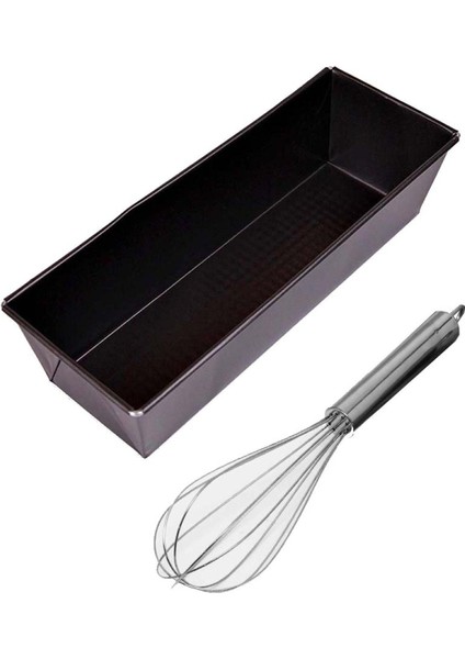 Luxury Metal Yapışmaz 30CM Baton Kek KALIBI+21CM.ÇIRPICI 1 Adet