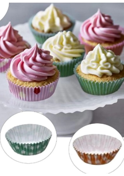 Luxury Muffin/cupcake Desenli Kağıt Kek Kalıbı Kek Kapsülü Büyük 1 Adet