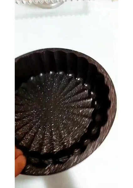 Luxury Granit Döküm Tart Kalıbı Gri 26CM Dilimli Tart Turta Kalıbı Gri 1 Adet
