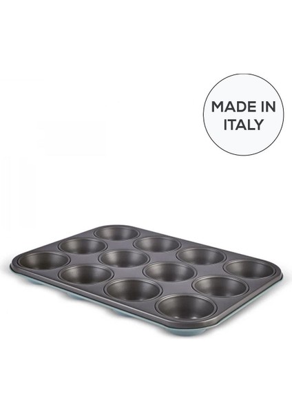 Luxury Multicake Karbon Çelik Green 12'li Muffın Kalıbı 35 cm 1 Adet
