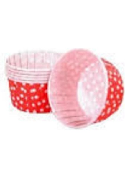 Luxury Pet Kapsül (50X39) Puantiyeli Kırmızı 25'li 1 Adet
