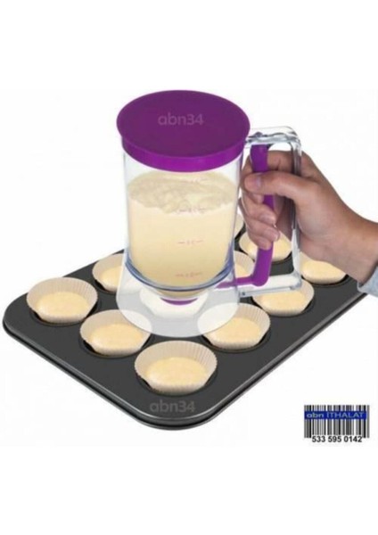 Luxury Batter Dispenser Ölçekli Otomatik Sos-Hamur Akıtıcı Pasta-Kek Süs 1 Adet