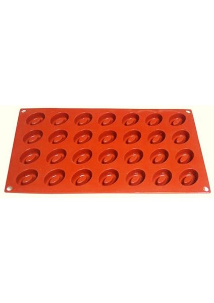 Luxury Silikon Oval Savarin Kalıbı, Silikon Çikolata Kalıbı 28LI 1 Adet