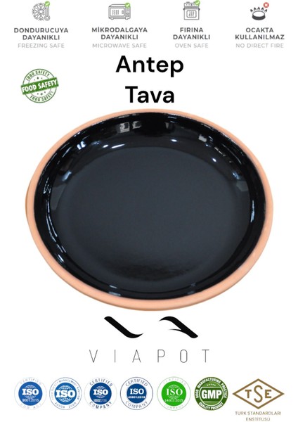 Luxury Antep - Oval Güveç Fırın Tepsisi Içi Sırlı Çömlek 35X6CM 2900ML 1 Adet