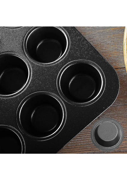 Luxury 12'li Muffin Kek Kalıbı, Krema Torbası ve 100 Adet Renkli Cupcake , Browni ,muffin Kağıdı Kalıbı Set 1 Adet