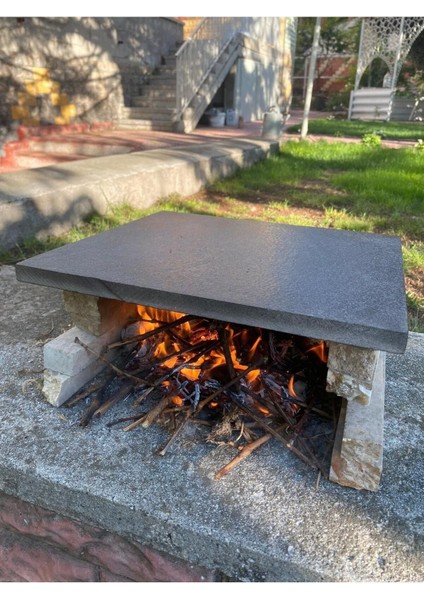 Luxury Doğal Bazalt Fırın Taşı - (30X40CM) - Pizza Taşı, Ekmek Taşı, Mangal Taşı 1 Adet modelleri
