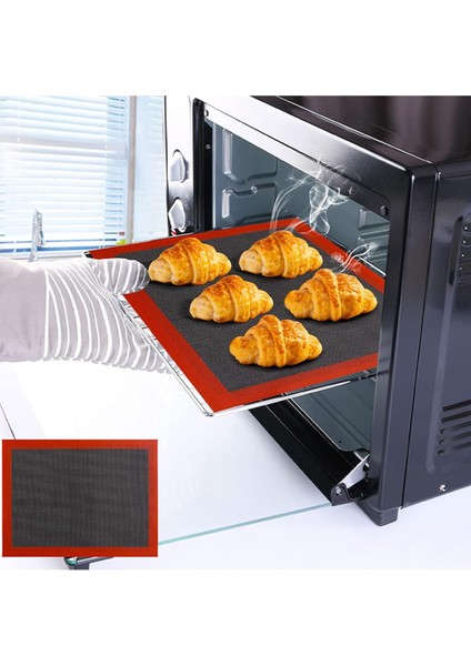 Luxury Profesyonel Yanmaz Yapışmaz Yıkanabilir Silikon Pişirme Matı - - 30CMX40CM 1 Adet fırsatları