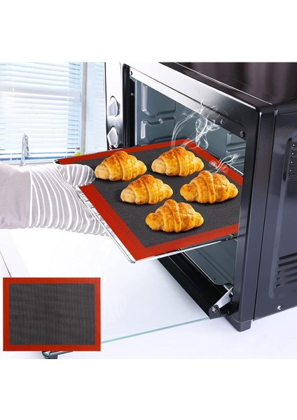 Luxury Profesyonel Yanmaz Yapışmaz Yıkanabilir Silikon Pişirme Matı - - 30CMX40CM 1 Adet indirimleri