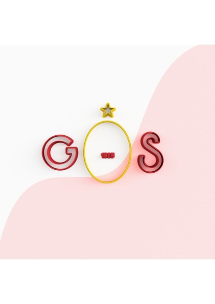 Luxury Galatasaray-Gs-Logo-Kurabiye-Kalıbı - 8 cm 1 Adet