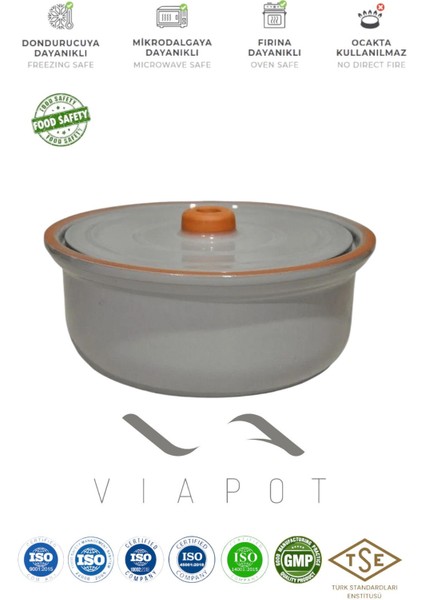 Luxury Güveç Orta 2500ML Tam Sırlı Çömlek 24X12CM 1 Adet