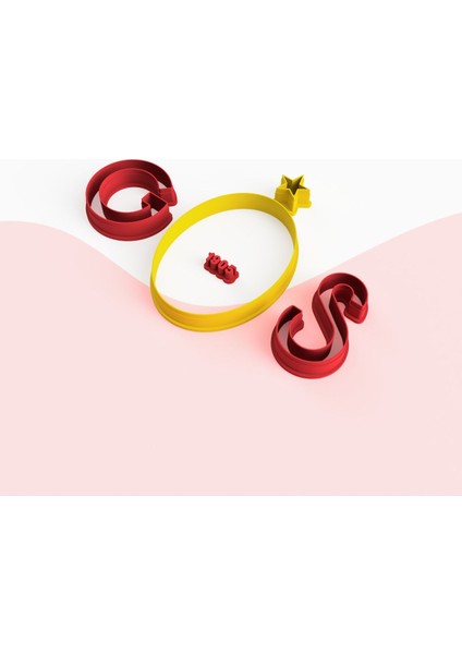 Luxury Galatasaray-Gs-Logo-Kurabiye-Kalıbı - 8 cm 1 Adet indirimleri
