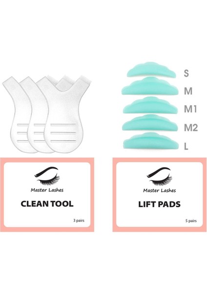 Luxury Kirpik Lifting Seti Yapıştırıcılı 10ML Lash Lift, Kaş & Kirpik Perma Seti Full Set 1 Adet