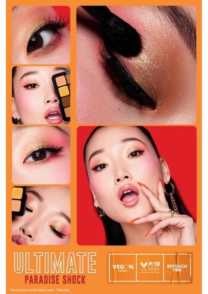 Luxury Ultimate Shadow Palette - Paradise Shock Göz Farı Paleti 1 Adet