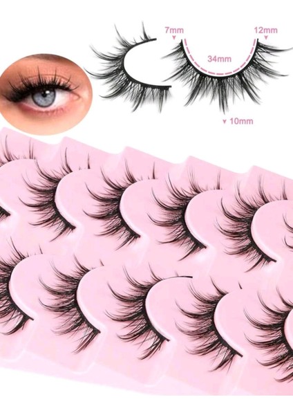 Luxury Kore Lashes 7’li Ipek Takma Kirpik 1 Adet