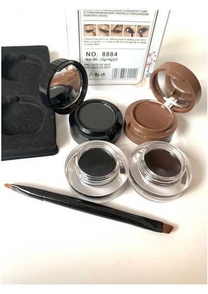 Luxury Jel Eyeliner ve Kaş Farı Muhteşem 2’li Set 1 Adet