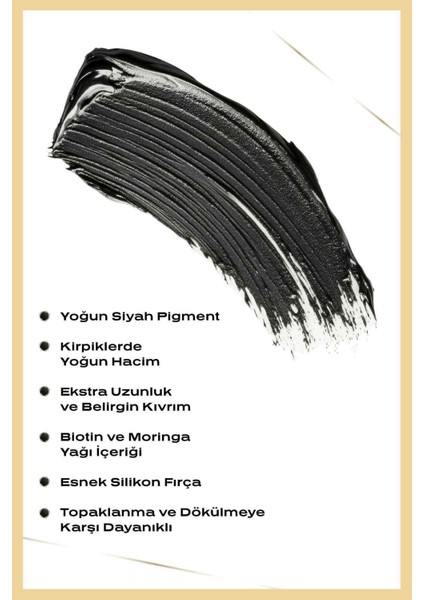 Luxury Iconic Lash Intense Black Mascara - Yoğun Siyah Maskara - 8691190539580 1 Adet