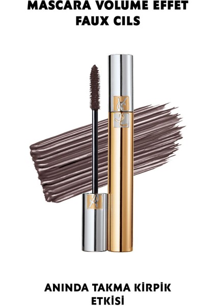 Luxury Mascara Volume Effet Faux Cils Takma Kirpik Etkisi Veren Maskara 02 - Brun Généreux 3365440096714 1 Adet