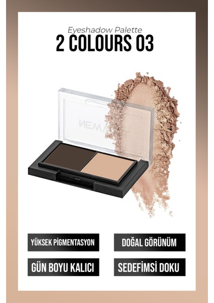 Porcelain Make Up 2li Far Paleti NO03