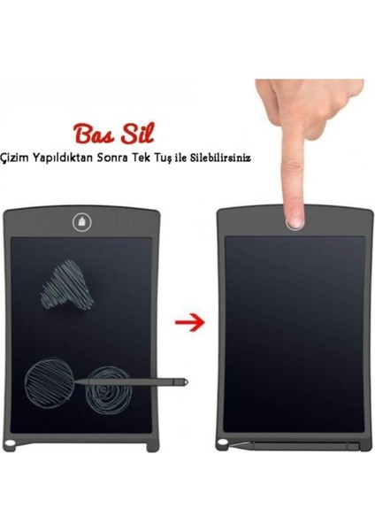 Luxury 8.5" LCD Grafik Not Yazma ve Çizim Tableti 1 Adet