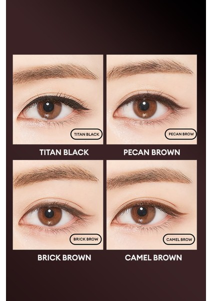 Luxury Pürüzsüz Uygulama Sunan Jel Dokuda Kalem Eyeliner Longwear Gel Pencil Liner (Camel Brown) 1 Adet