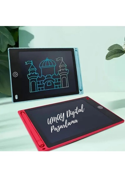Luxury 8,5 Inç Writing LCD Grafik Dijital Kalemli Çizim Tableti Silinebilen Not Yazma Eğitim Yazı Tahtası 1 Adet
