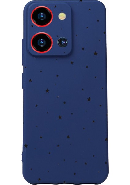 Luxury S19 Max Pro S Zoom Uyumlu Kamera Korumalı ve Tasarımlı Lacivert Renk Silikon Kılıf 1 Adet