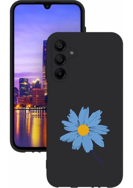 Luxury Samsung Galaxy A15 Kamera Korumalı ve Tasarımlı Siyah Renk Silikon Kılıf 1 Adet