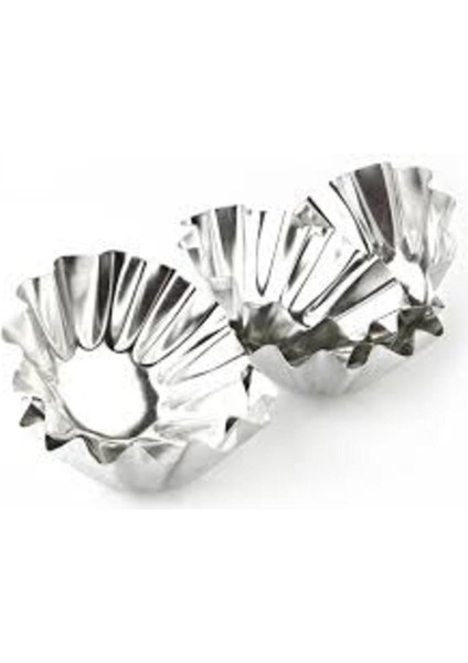Luxury Metal Küçük 6 Parça Kek Kapsülü (4172) 1 Adet