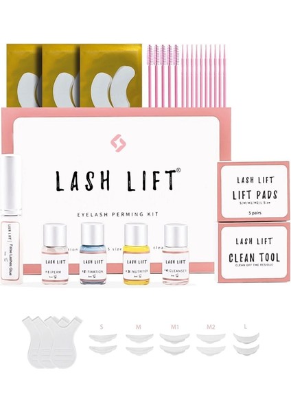 Luxury Lash Lıft® Kirpik Lifting Seti, Lash Lift, Kaş & Kirpik Perma Seti Full Pkt 1 Adet