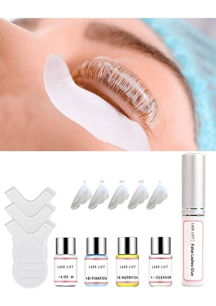 Luxury Lash Lıft® Kirpik Lifting Seti, Lash Lift, Kaş & Kirpik Perma Seti Full Pkt 1 Adet