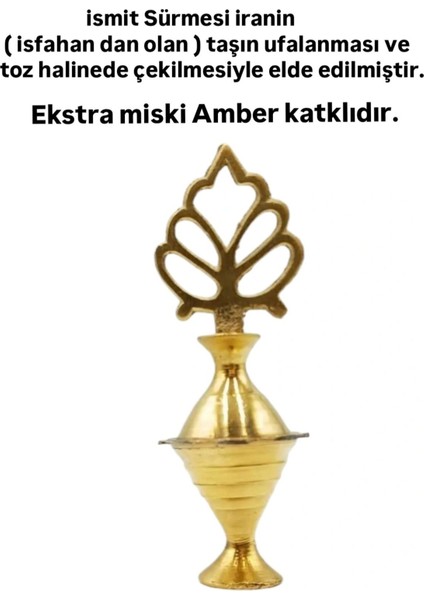 Luxury Şifalı Ismit Sürmesi Saf Sürme Şifalı Sürme Pirinç Sürmedanlık 1 Adet