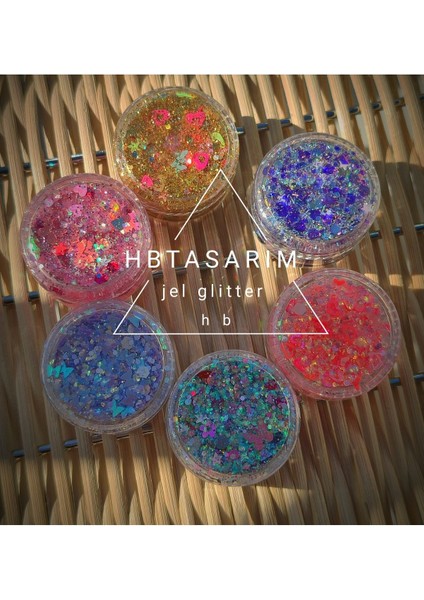 Luxury Parlak Glitter Jel Far Simli Far 1 Adet