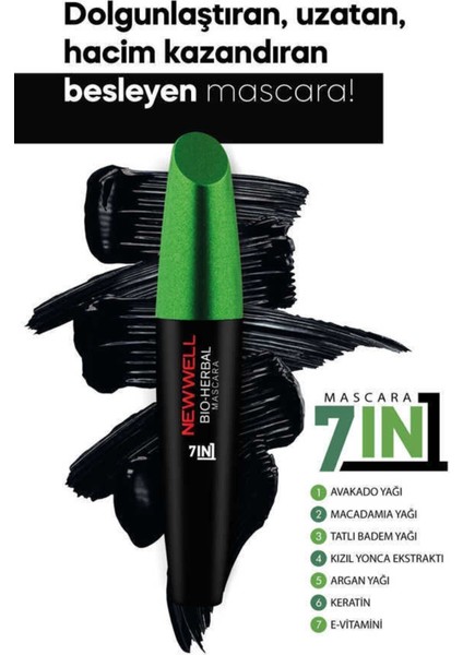 Bitkisel Maskara - Bio-Herbal Bitkisel Mascara 7 In 1 8680923313184