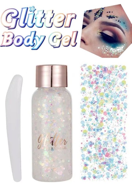 Luxury Yüz ve Vücut Parlatıcı Sim Glitter Jel 30GR 1 Adet