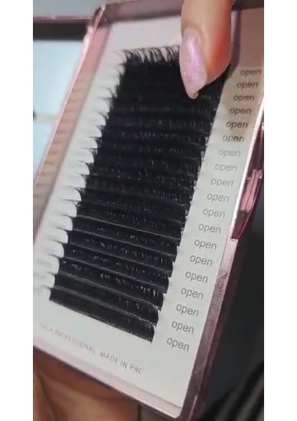 Luxury Tnl Exxtra Akıllı Ipek Kirpik Çek Bırak Fast Fun V Lash Demet 0,7 mm cc Kıvrım Mix Kutu Gala Smart 1 Adet