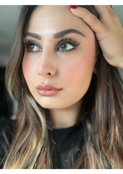 Luxury Paradise/green Hareli Renkli Yeşil Mavi Göz Kirpik Lens / Yıllık/lens Kabı ve Solüsyon Hediyeli 1 Adet