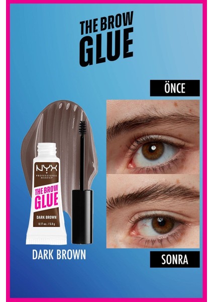 Luxury The Brow Glue Instant Brow Styler Kaş Sabitleyici Maskara - Dark Brown 1 Adet fırsatları