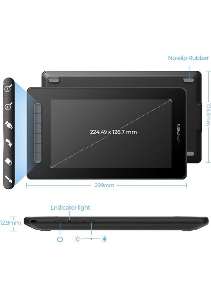 Luxury Artist 10 2nd Generation Grafik Ekran Tablet 1 Adet