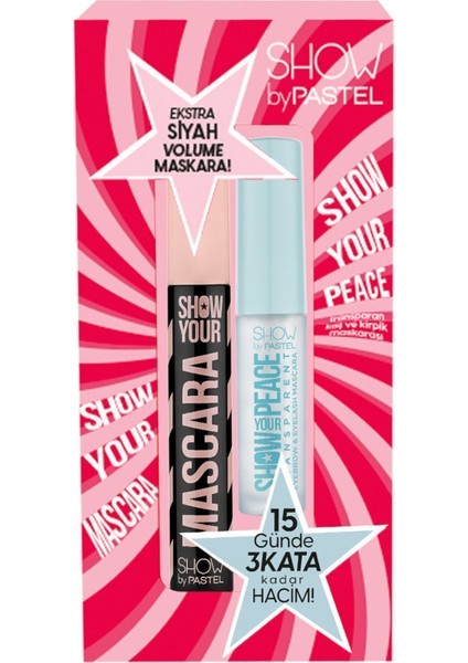 Luxury Show Your Mascara & Show Your Peace - Kaş ve Kirpik Maskarası 1 Adet