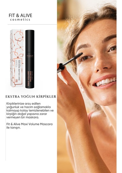 Luxury Fitalive Maxi Volume Mascara Ultra Hacim Veren Maskara 1 Adet