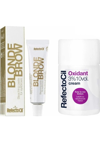Luxury Kaş + Kirpik Boyası Sarı Blonde Brow 15 ml + Krem Oksidan 100 ml 1 Adet