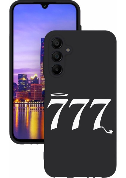 Luxury Samsung Galaxy A55 Uyumlu Kamera Korumalı ve Tasarımlı Siyah Renk Silikon Kılıf 1 Adet