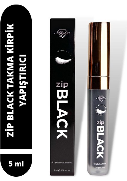 Luxury Zip Black Güçlü Siyah Ekspres Volume Takma Kirpik Yapıştırıcı 1 Adet