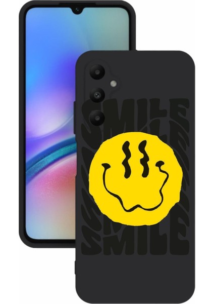 Luxury Samsung galaxy A05'S Uyumlu Kamera Korumalı ve Tasarımlı Siyah Renk Silikon Kılıf 1 Adet